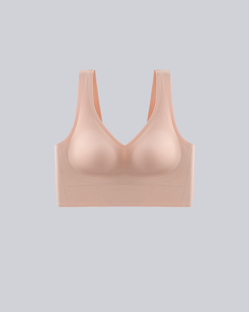 Wireless Back Smoothing V-Neck Tank Bra