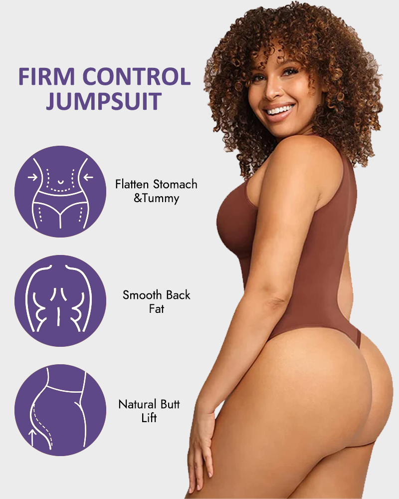 Crew Neck Sleeveless Sculpting Bodysuit Shapewear