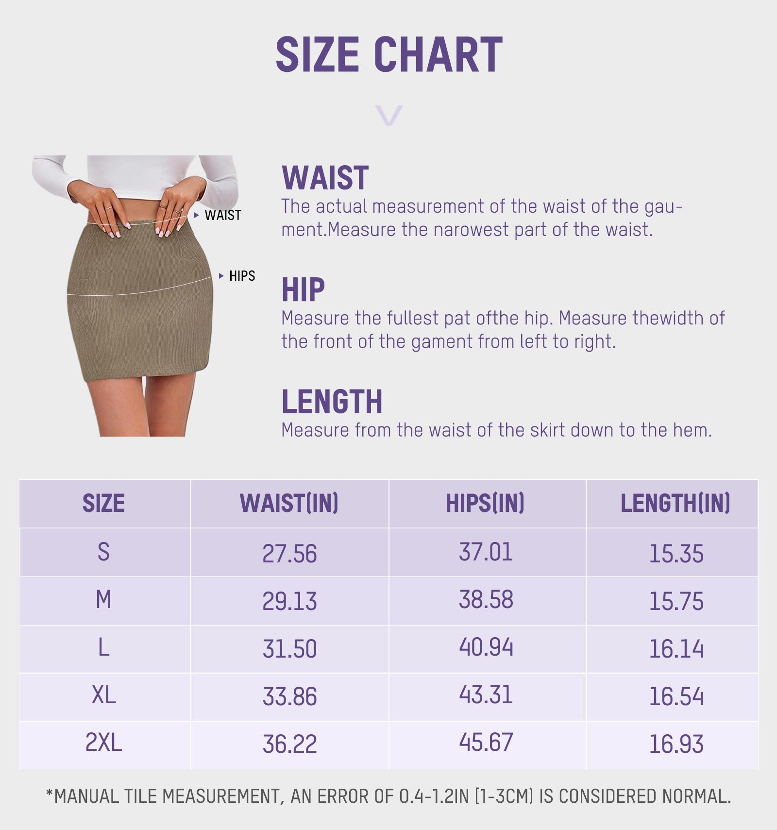 2-in-1 High Waisted Corduroy A-Line Skirt