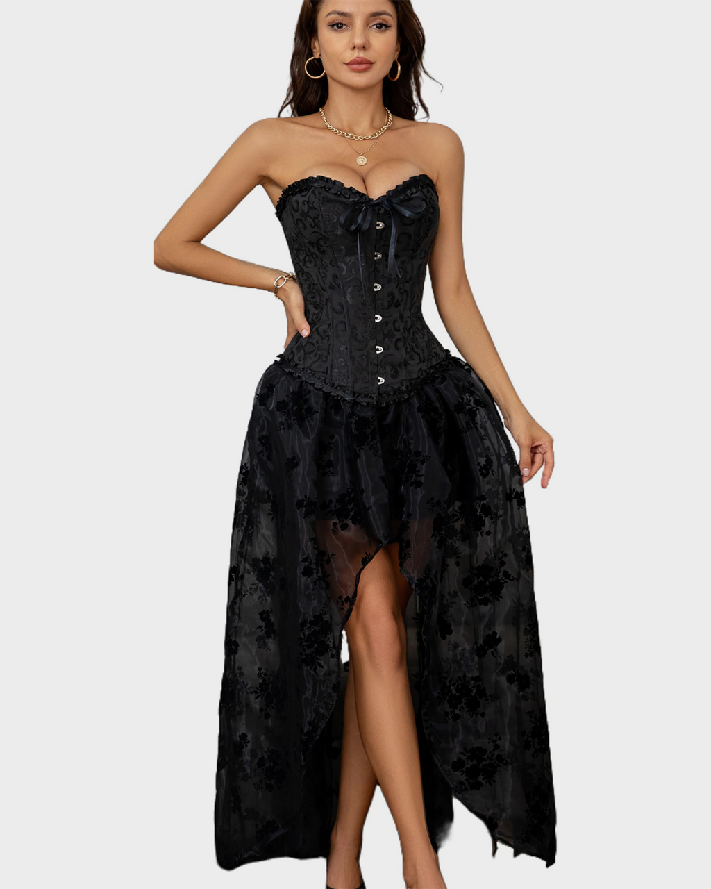 Corset Tops Lace Waist Push Up Shapewear