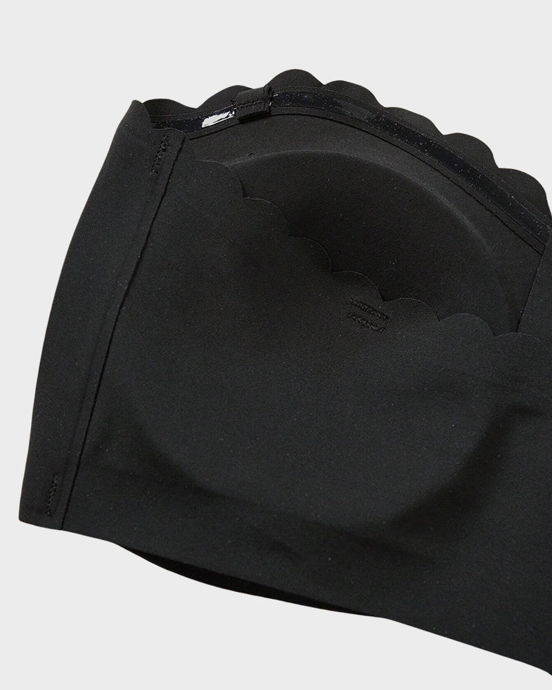 Strapless Front Closure Leopard Print Bra