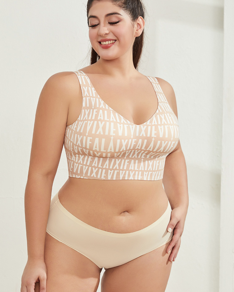 Wireless Back Smoothing V-Neck Tank Bra