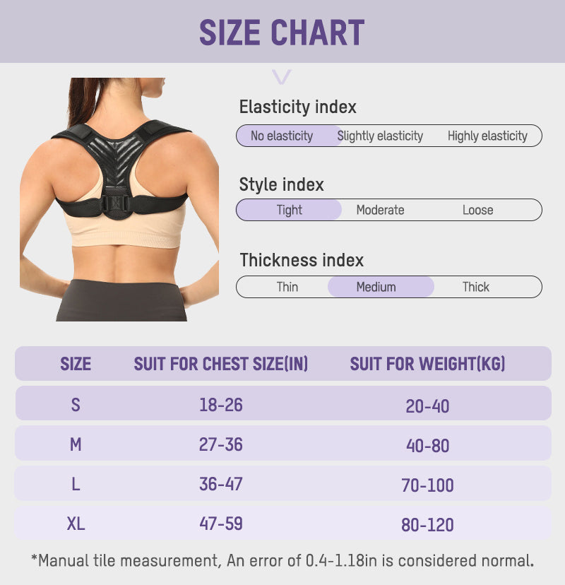 Adjustable Posture Corrector Back Support Brace