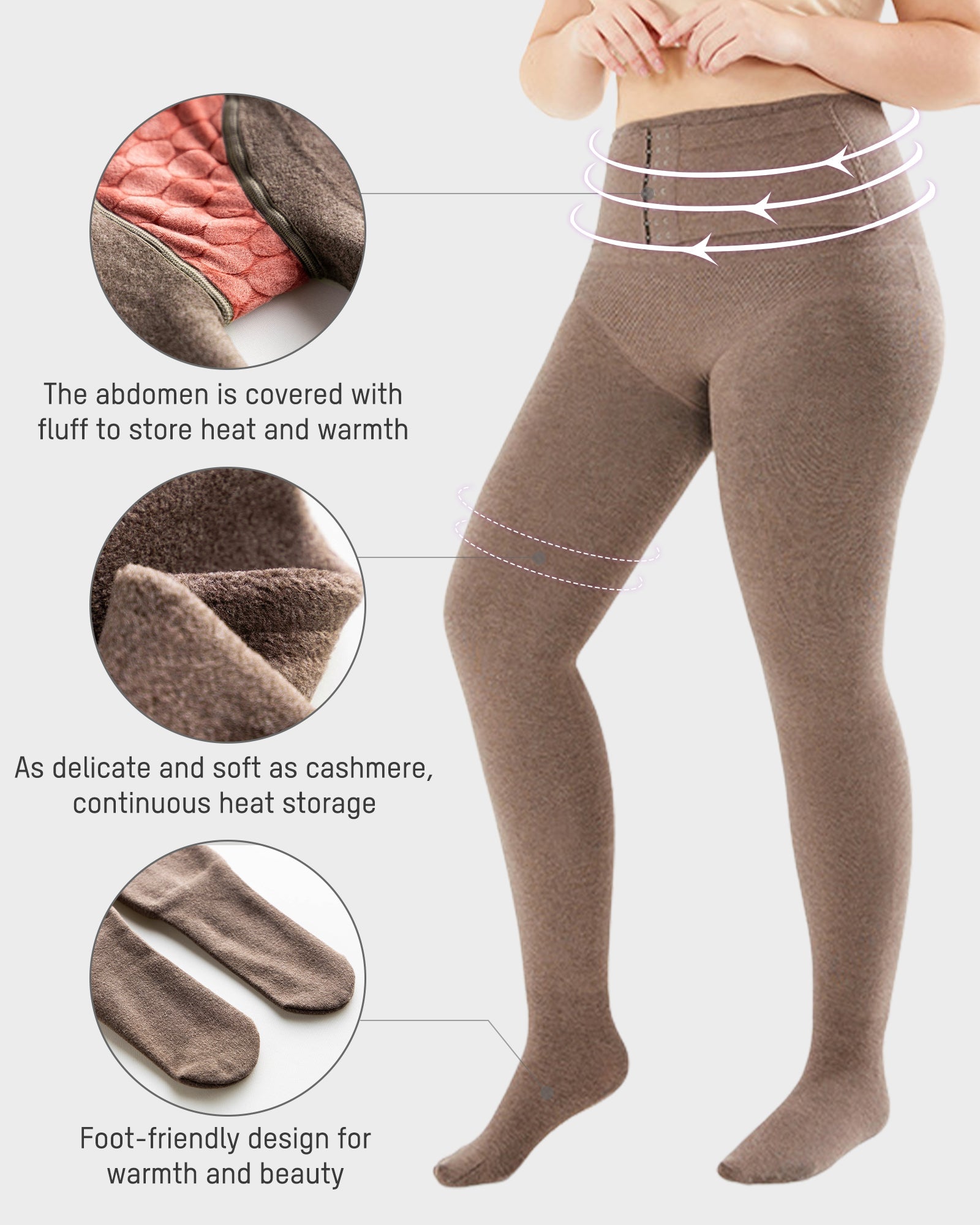 Adjustable Waist Thermal Shaping Leggings