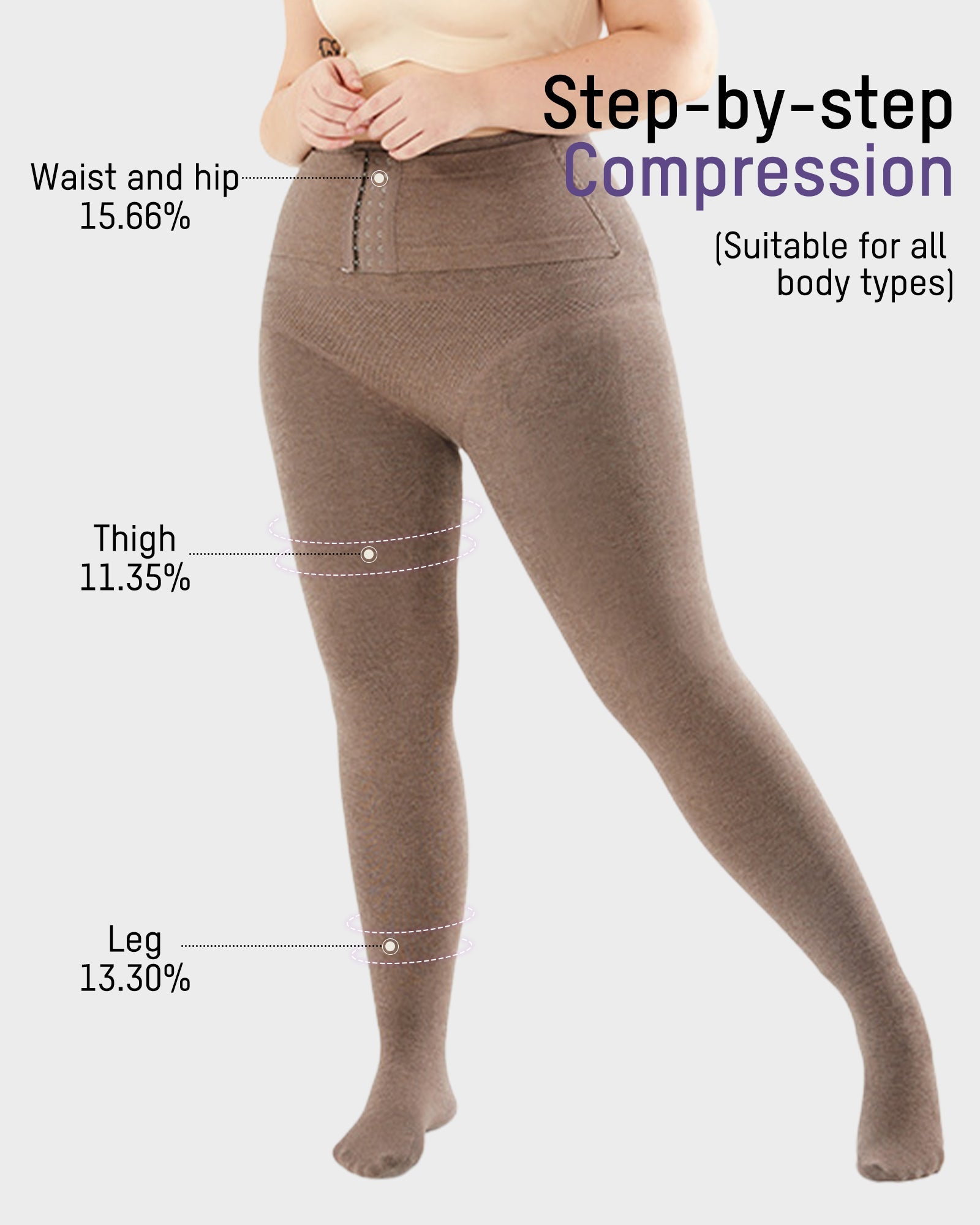 Adjustable Waist Thermal Shaping Leggings