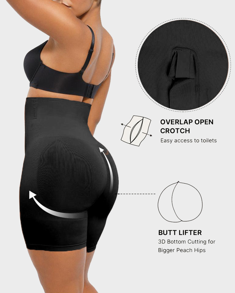Anti-Roll High-Waist Sculpting Shorts
