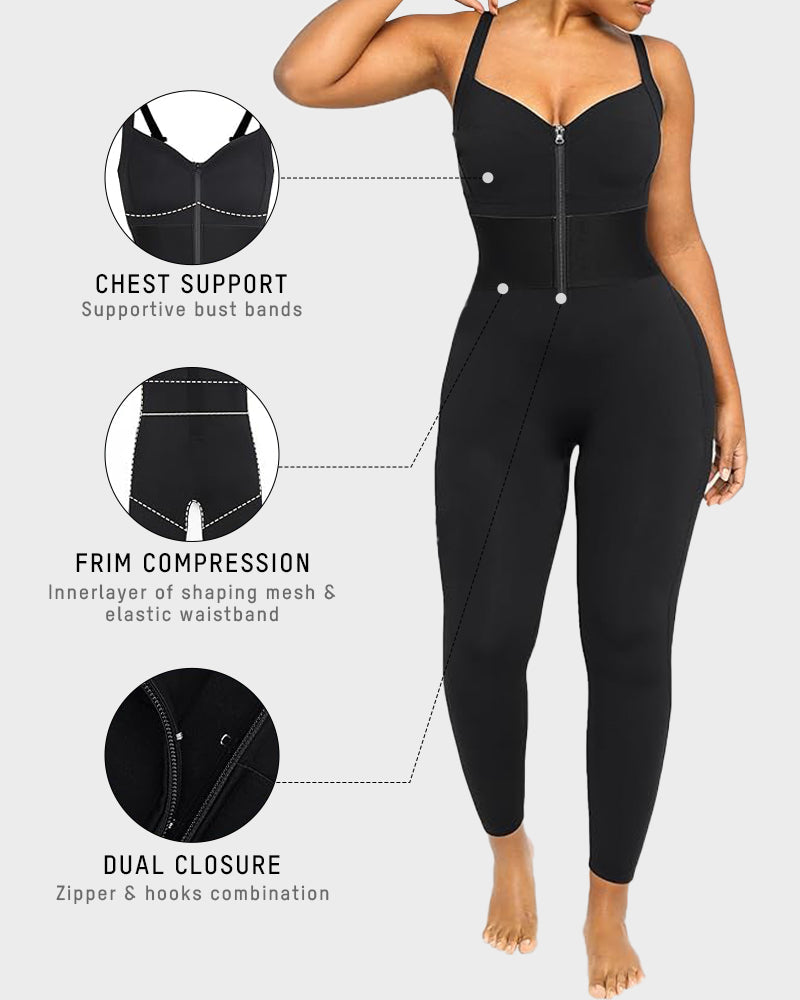 Athletic Bodycon Shapewear Romper