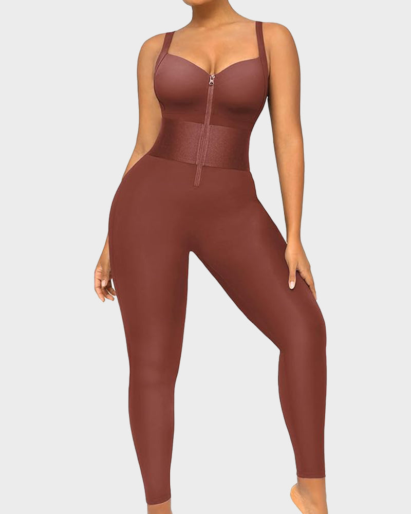 Athletic Bodycon Shapewear Romper
