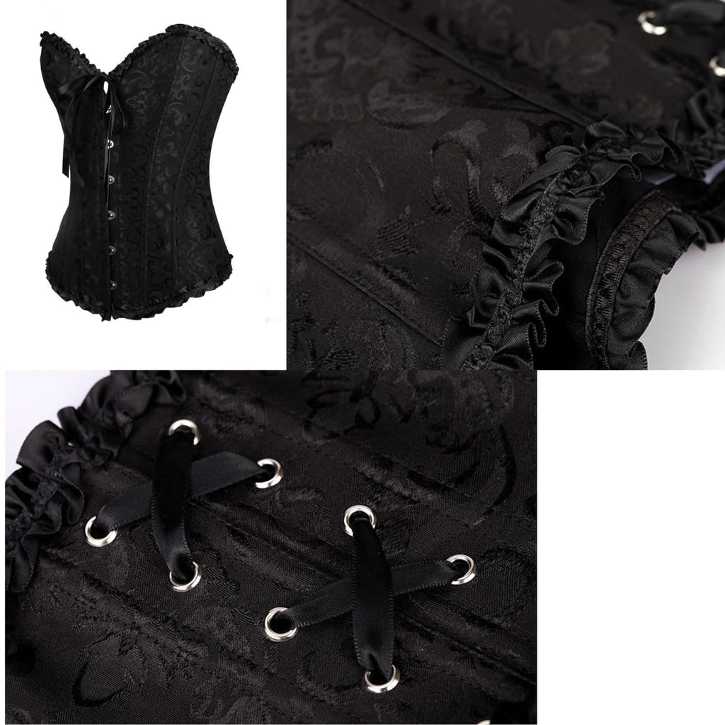 Corset Tops Lace Waist Push Up Shapewear