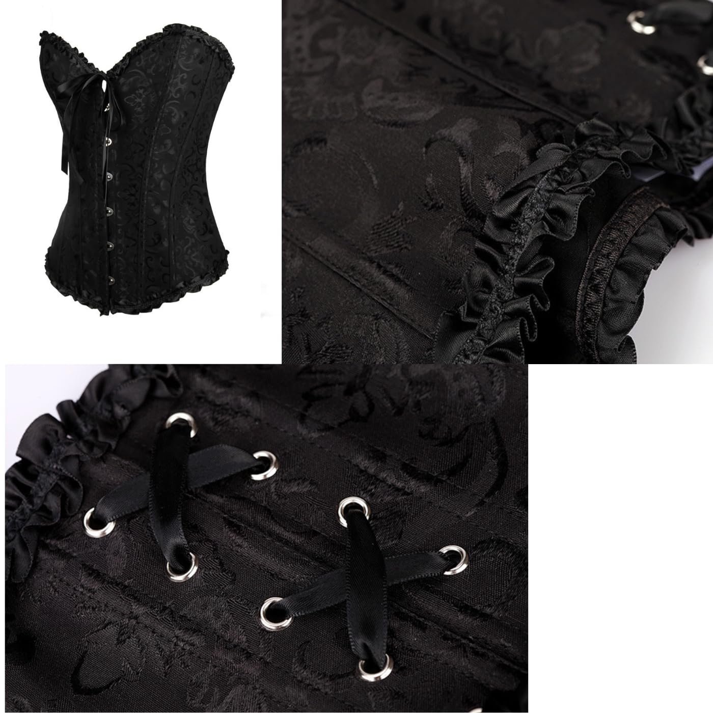 Corset Tops Lace Waist Push Up Shapewear