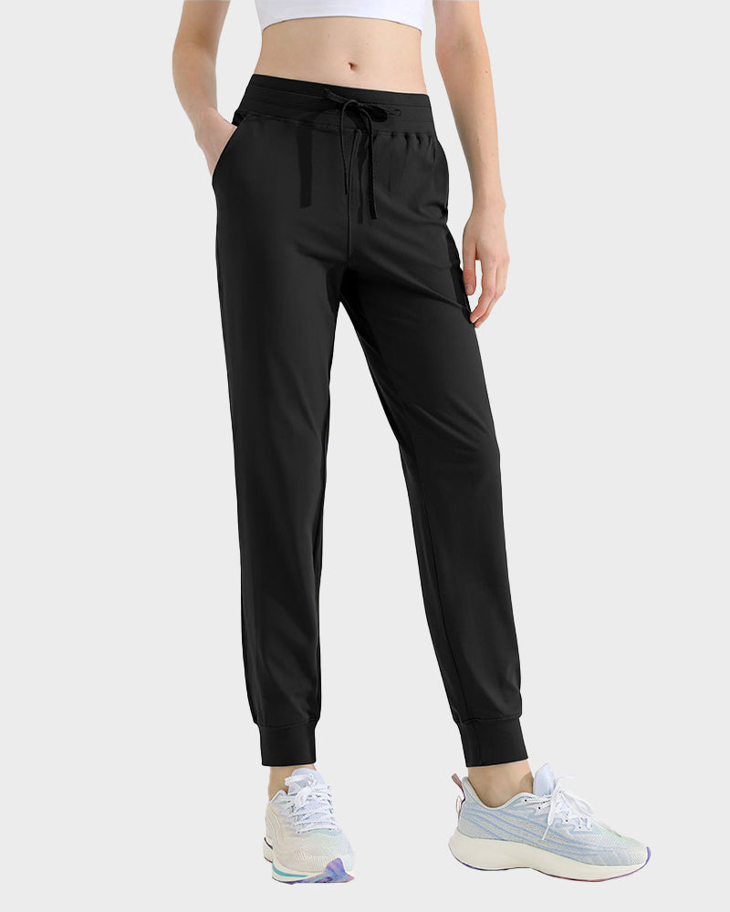 Brushed Tapered Jogger Fitness Pants