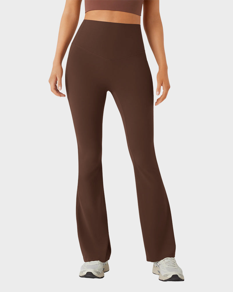 Butt-Lifting High Waist Bootcut Yoga Leggings