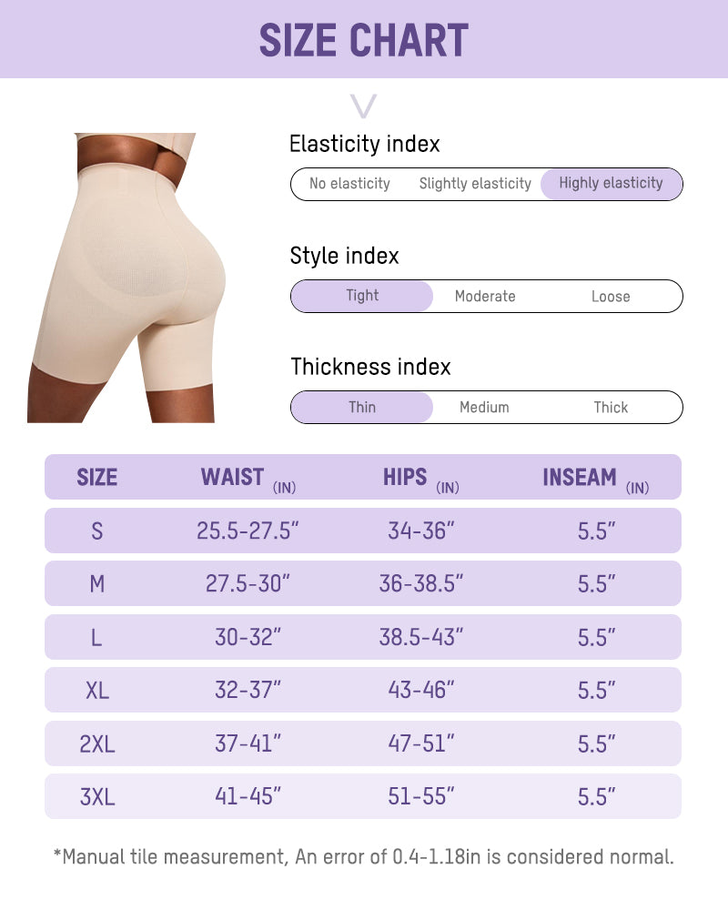 Cooling High-Waist Sculpting Shapewear Shorts
