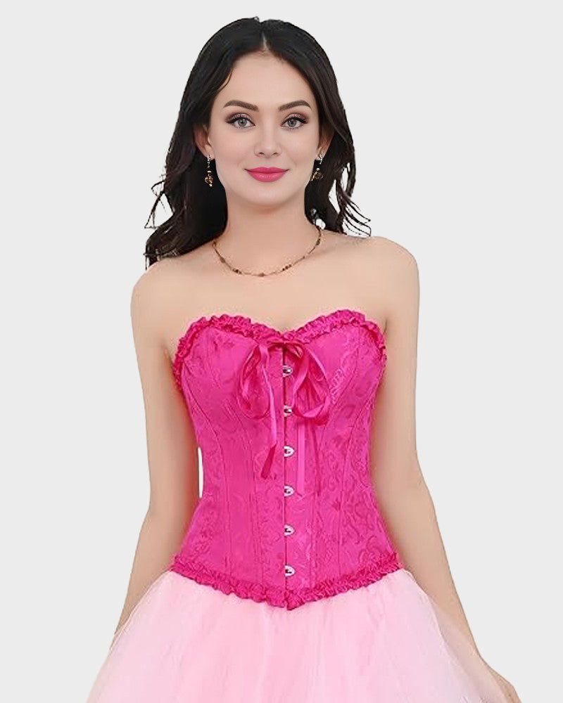 Corset Tops Lace Waist Push Up Shapewear