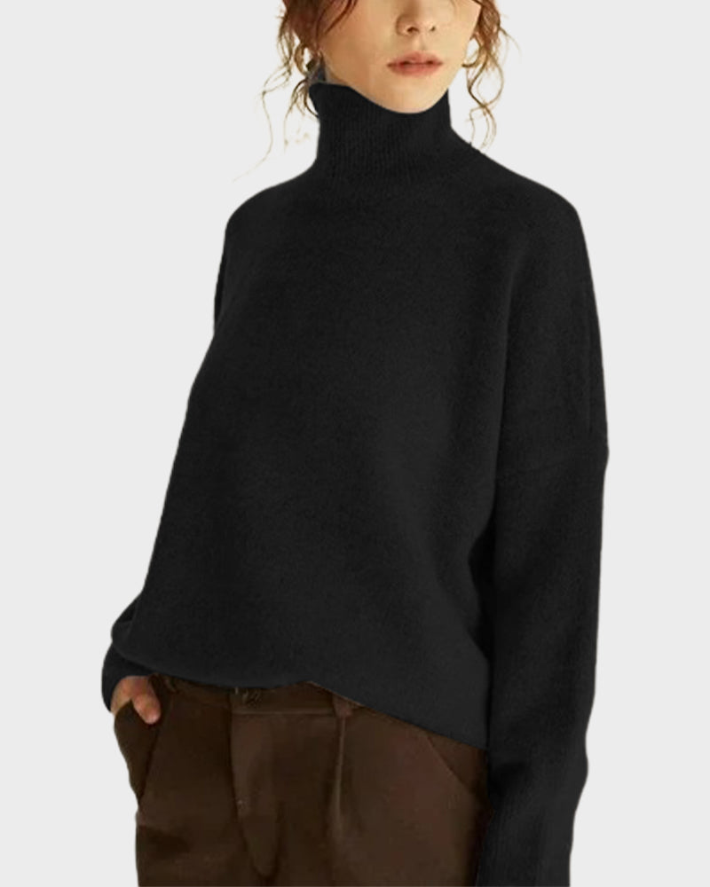 Cozy Turtleneck Knit Pullover Sweater