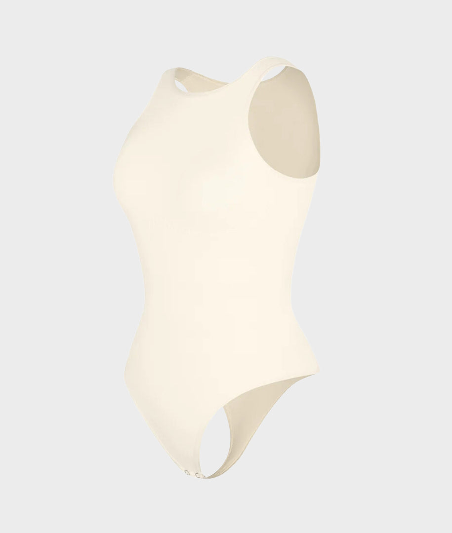 Crew Neck Sleeveless Sculpting Bodysuit Shapewear