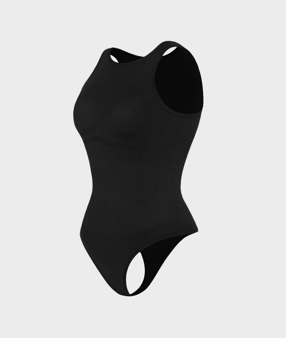 Crew Neck Sleeveless Sculpting Bodysuit Shapewear