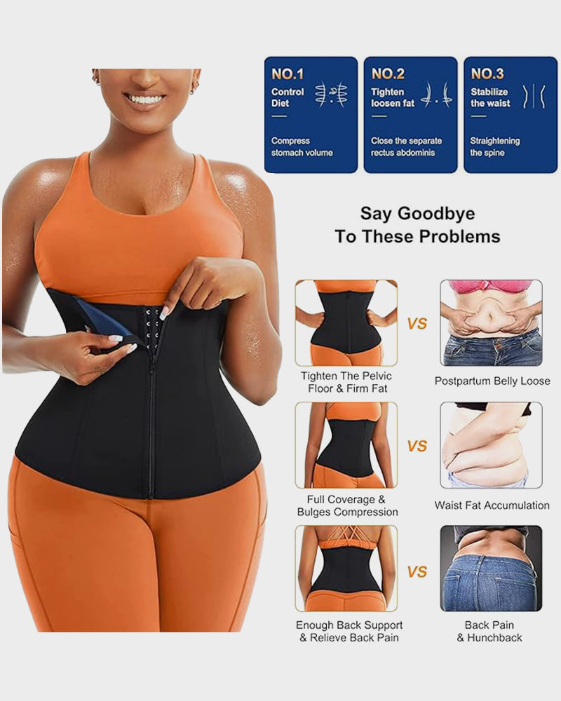 Double Layer Waist Trainer Sweat Belt