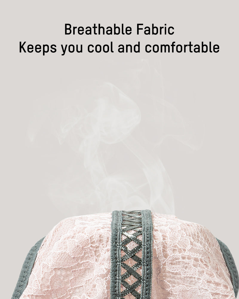 Elegant Antibacterial Mulberry Silk Mid-Waist Lace Panel Panties (3 Pack)