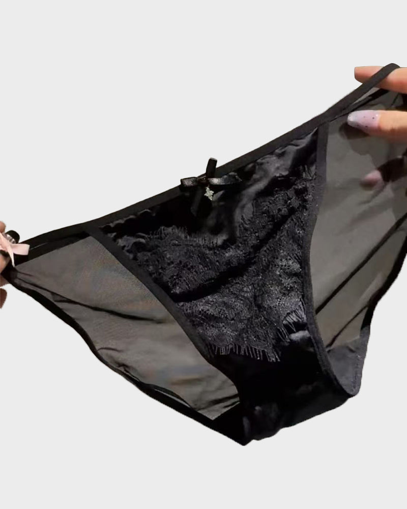 Elegant Low-Waist Lace Panties 6-Pack Gift Box