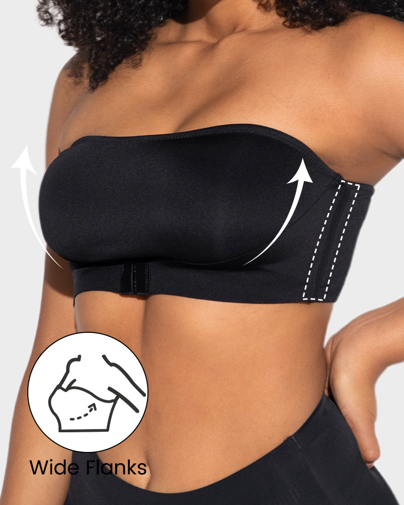 Front Closure Wireless Seamless Bandeau Bra