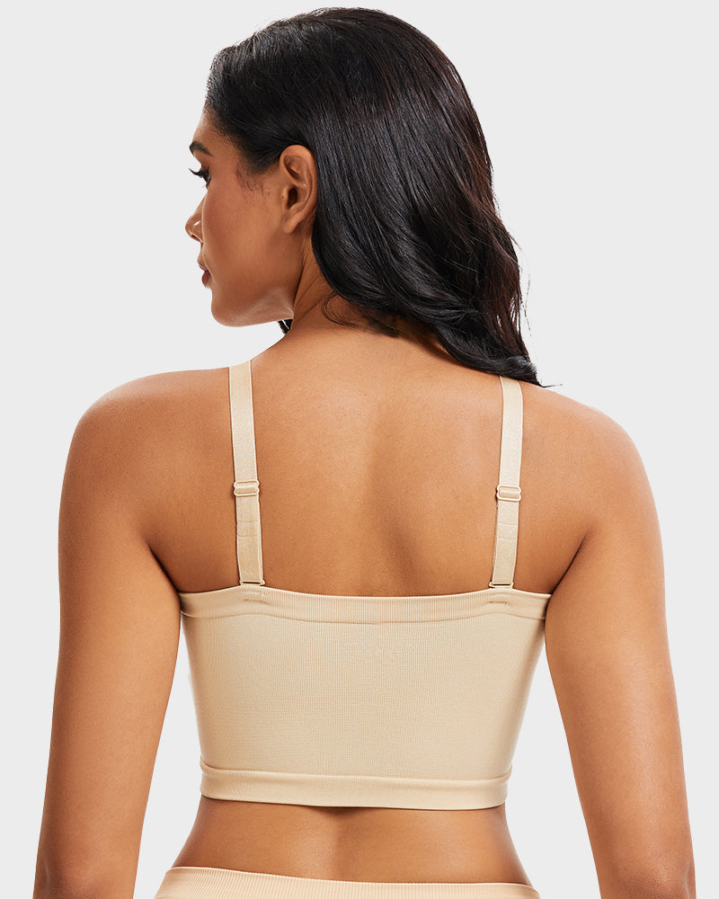 Full-Coverage Seamless Bandeau Bra