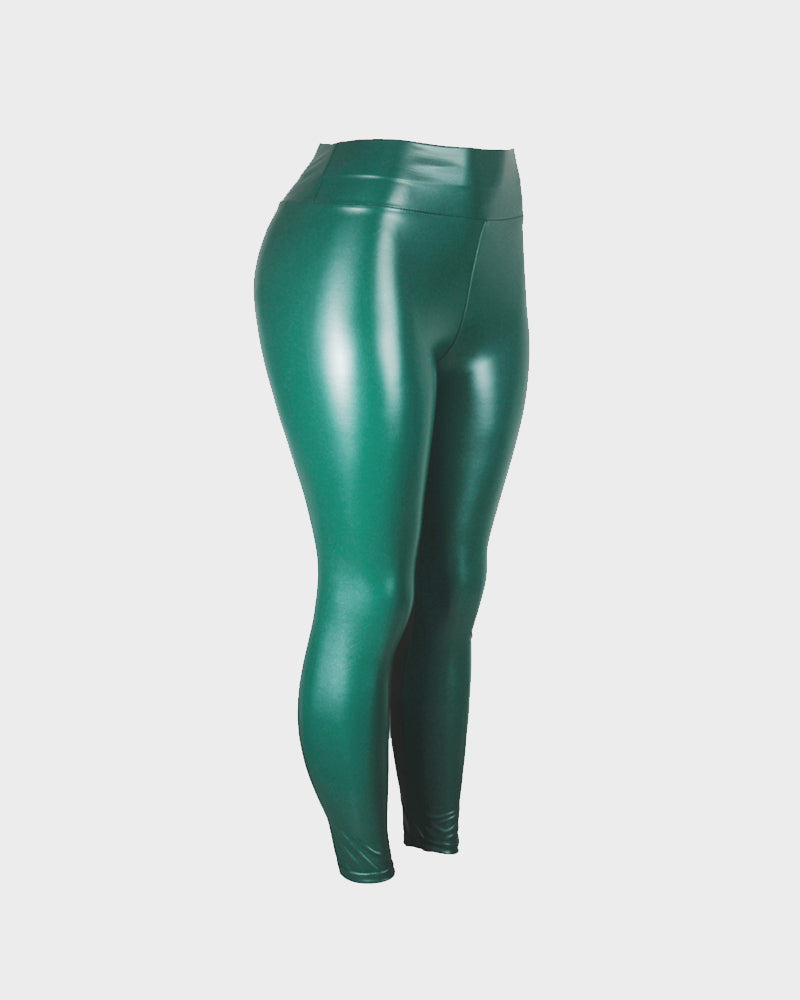 High-Waist Faux Leather Leggings
