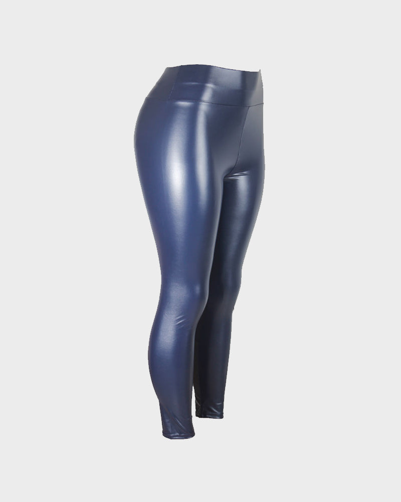 High-Waist Faux Leather Leggings