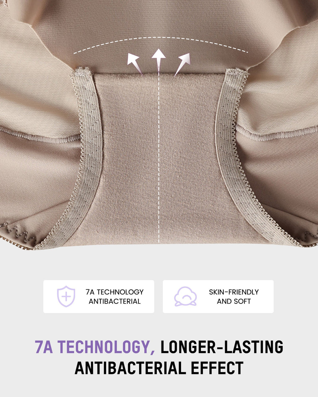 High-Waist Invisible Mesh Strong Shaping Panties (3 Pack)