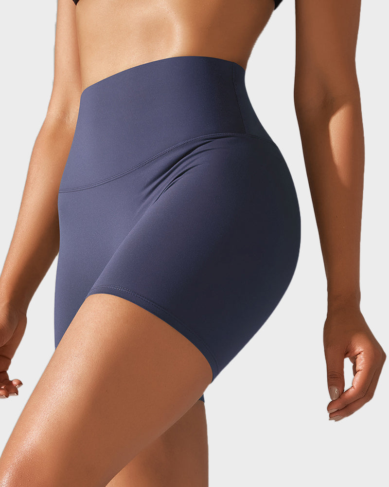 High-Waist Mesh Tummy Control Breathable Boyshorts