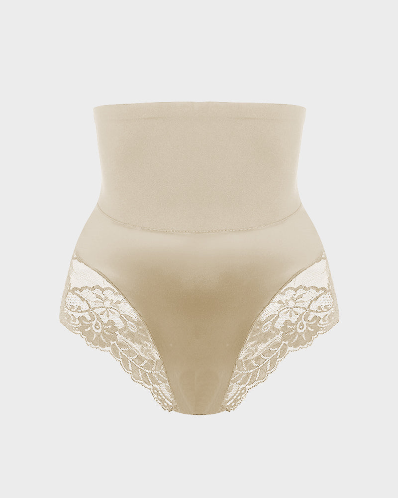 High-Waist Seamless Lace Shaping Panty (3 Pack)