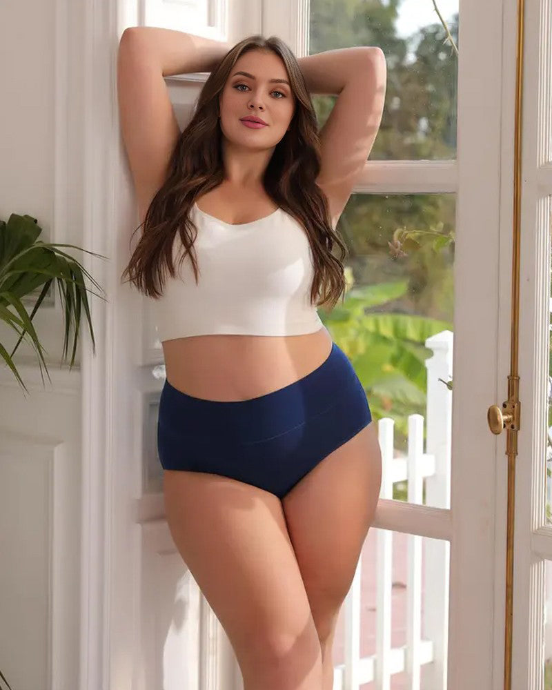 Cotton High-Waist Full Coverage Briefs (4 pack)