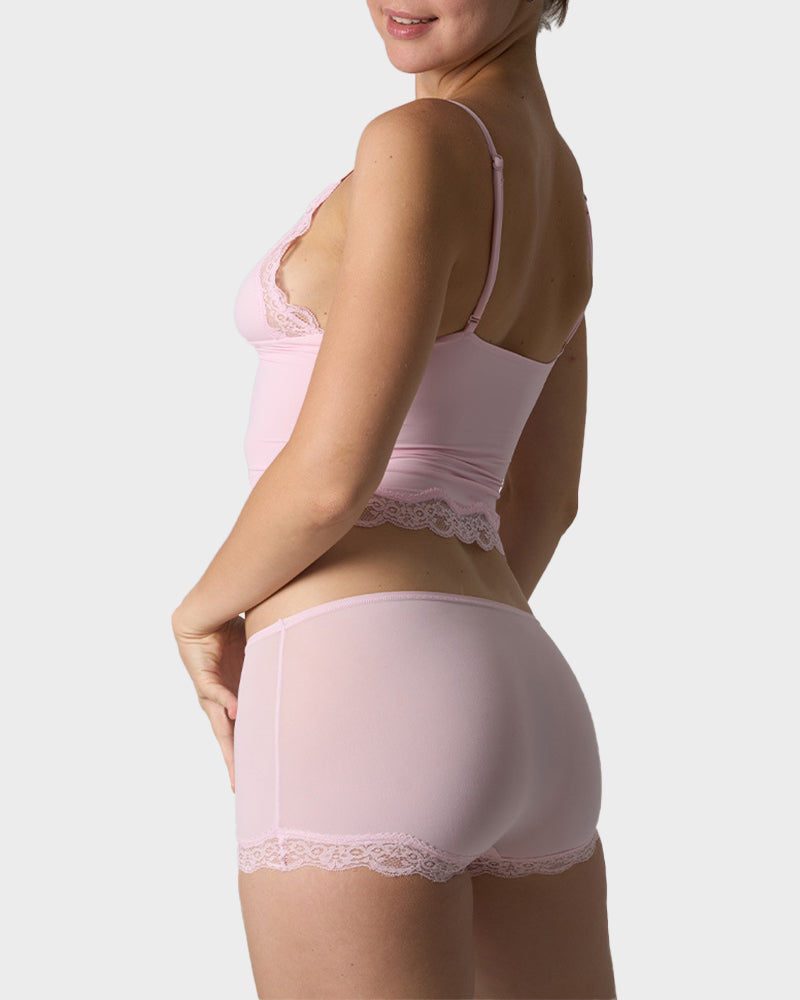 Lace Camisole & Boyshorts Lingerie Set