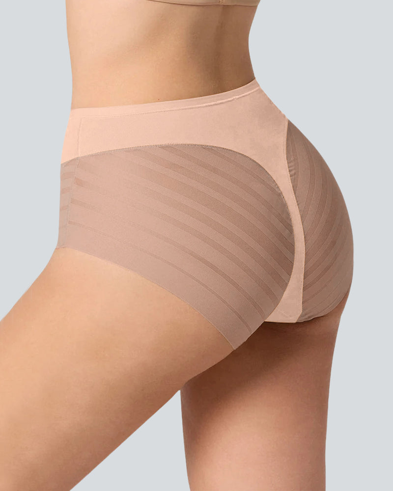 Seamless Breathable Lace Mid-Rise Panties