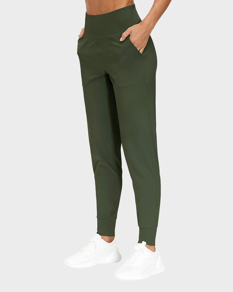 Lightweight High-Waist Tapered Joggers