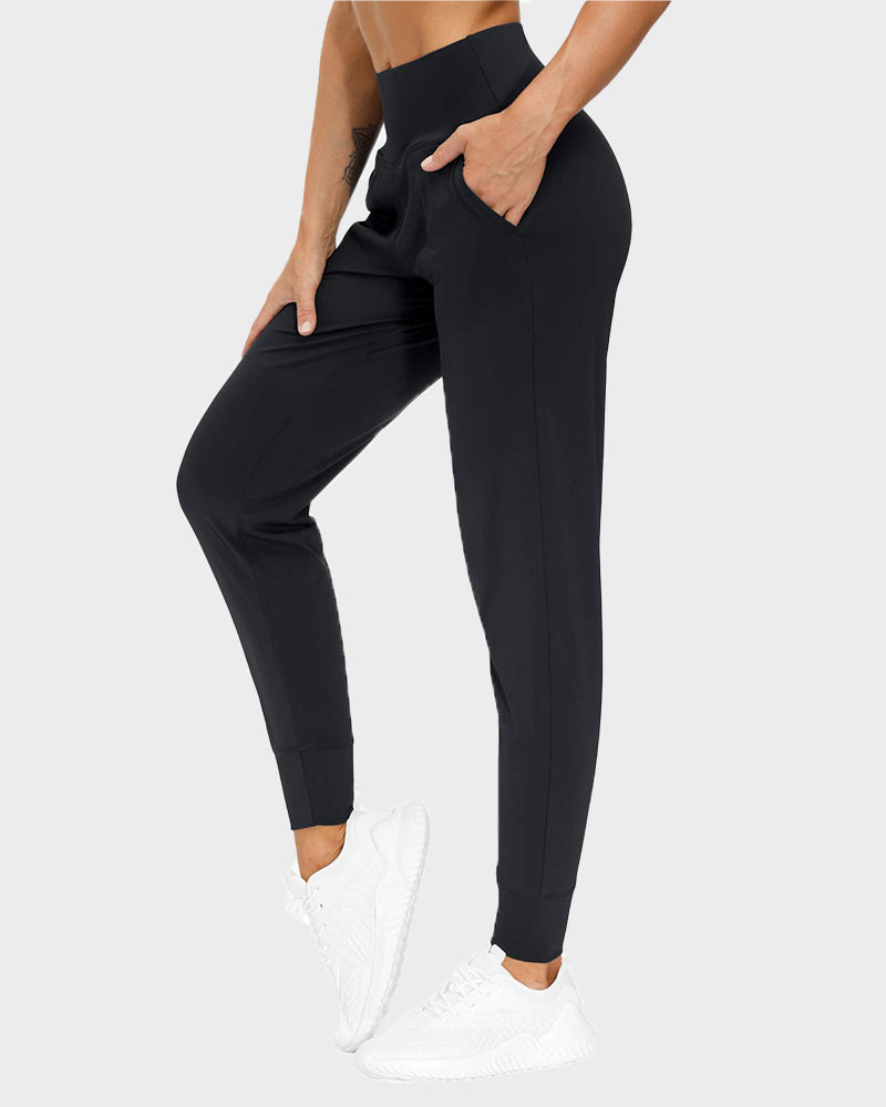 Lightweight High-Waist Tapered Joggers