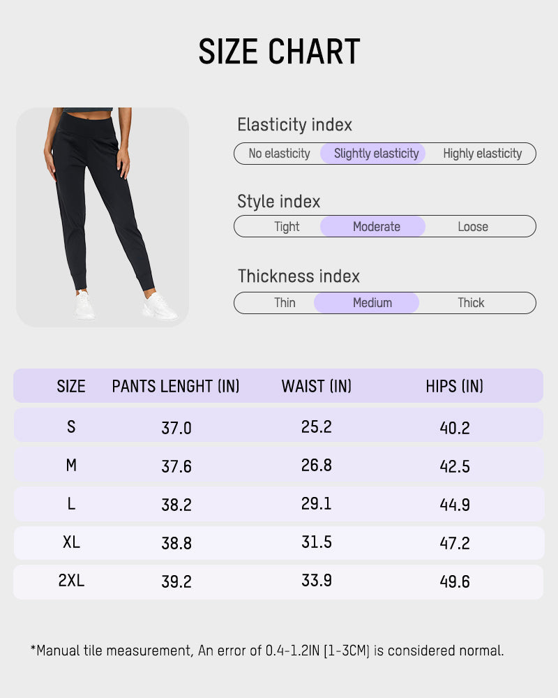 Lightweight High-Waist Tapered Joggers