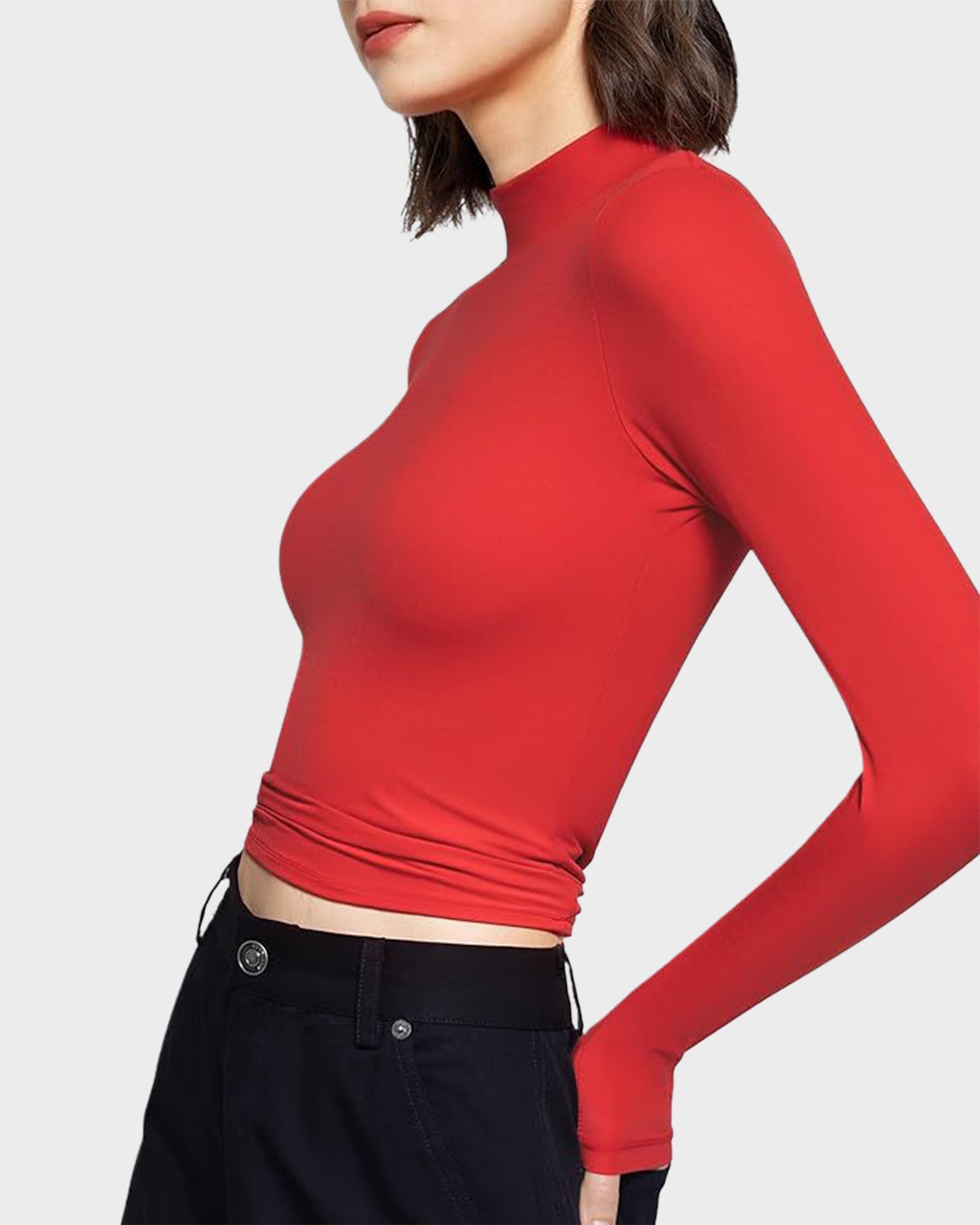 Long Sleeve Slim Fit Crew Neck Tee