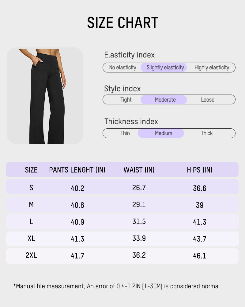 Loose High-Waist Business Wide-Leg Yoga Pants