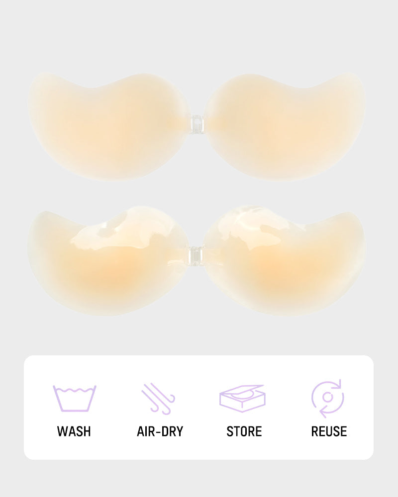 Mango Cup Ultra-Thin Silicone Adhesive Bra (2 Pairs)