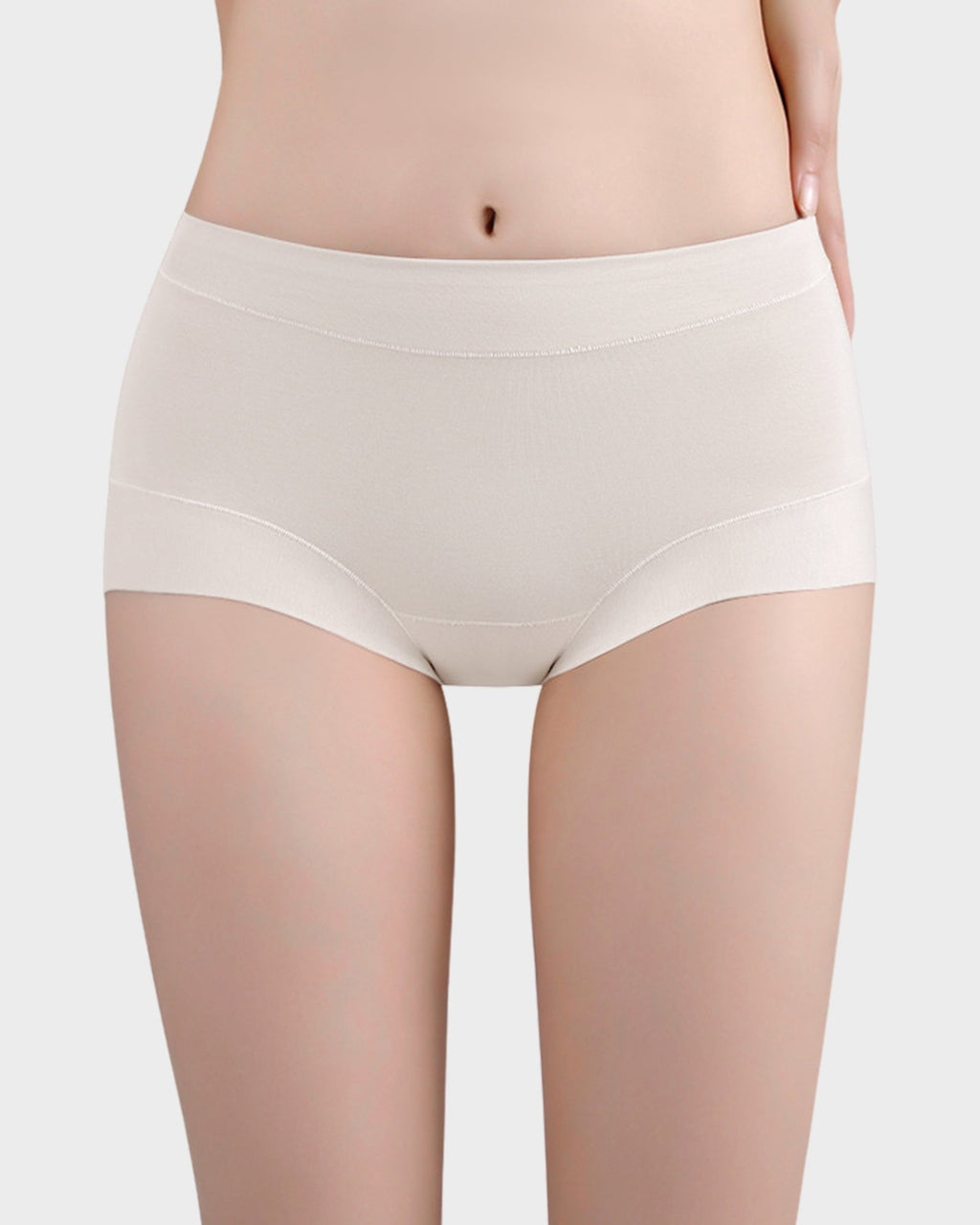 Mid-Waist Cotton Antibacterial Boxer Panties (5 Pack)