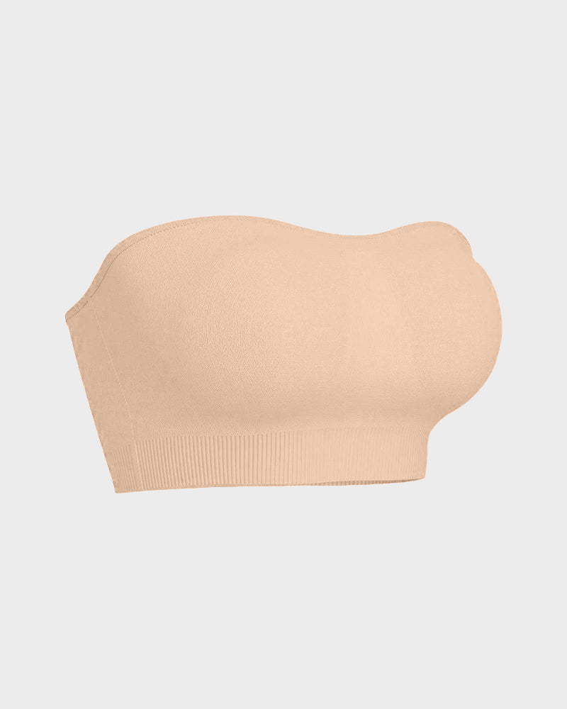 Non-Slip Bandeau Seamless Wireless Strapless Bra