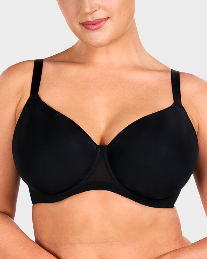 Plus Size Seamless Full Coverage T-Shirt Bra