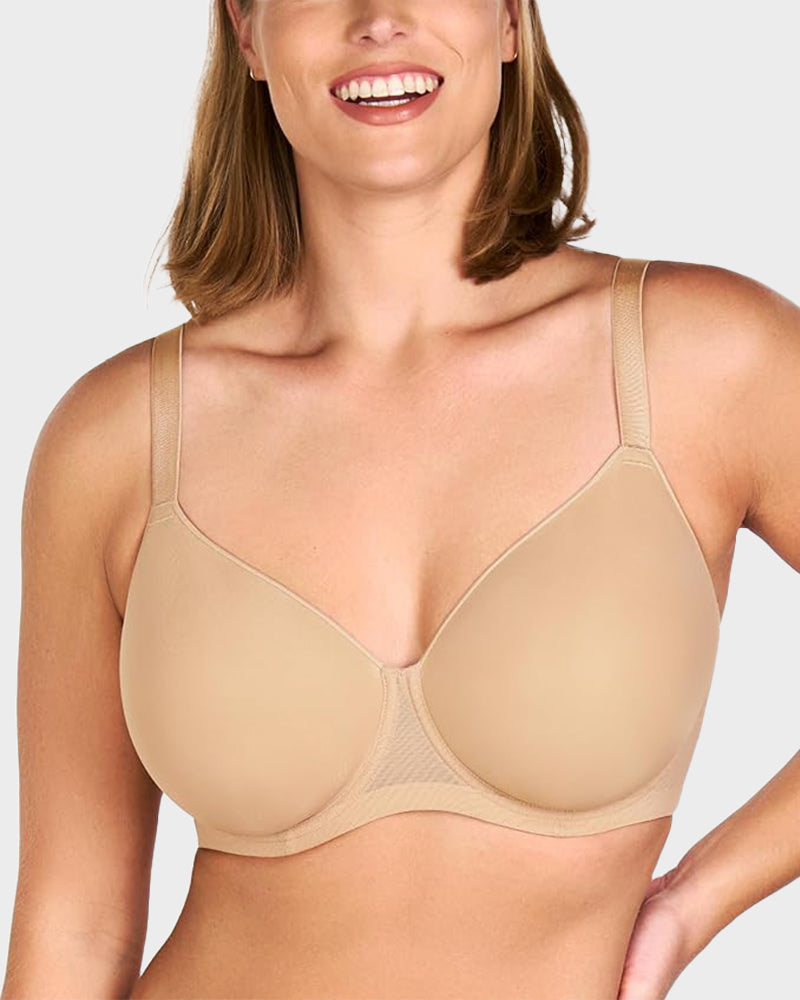 Plus Size Seamless Full Coverage T-Shirt Bra