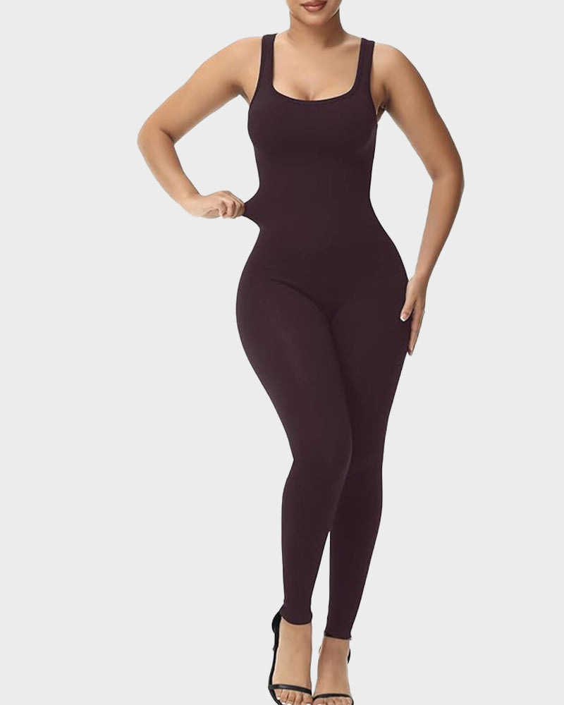 Reversible High Neck & Square Neck Jumpsuit