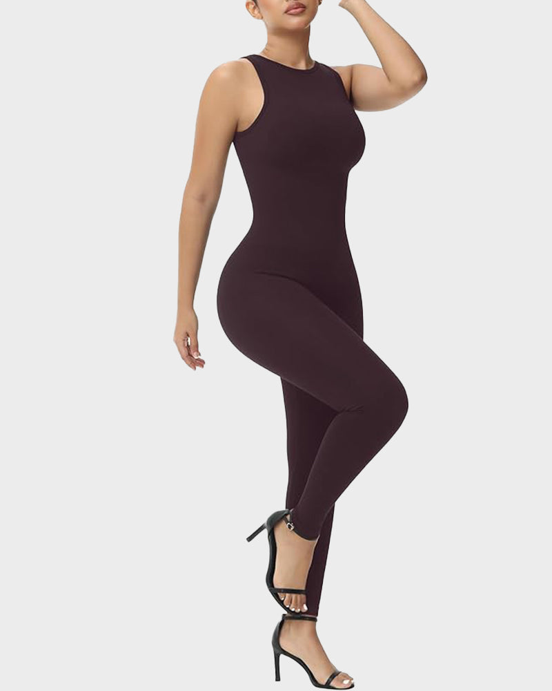 Reversible High Neck & Square Neck Jumpsuit
