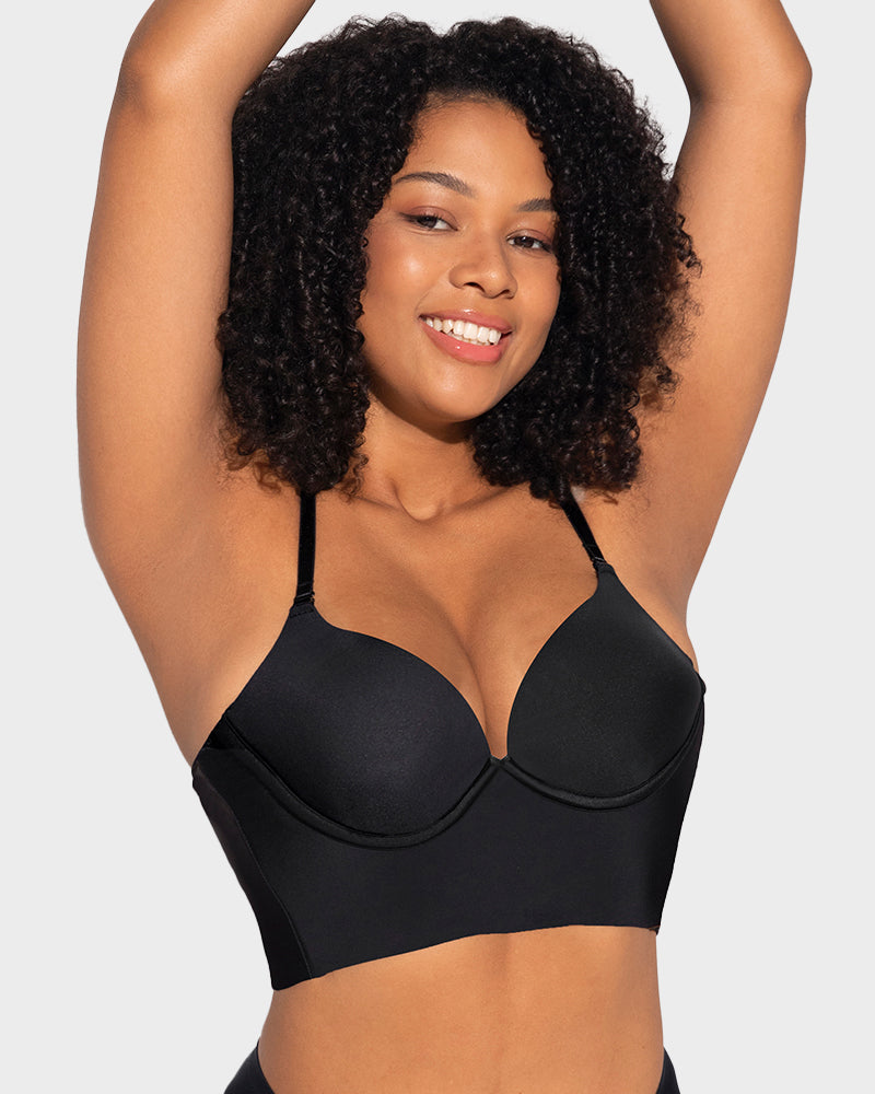 Seamless Deep V Backless Bra