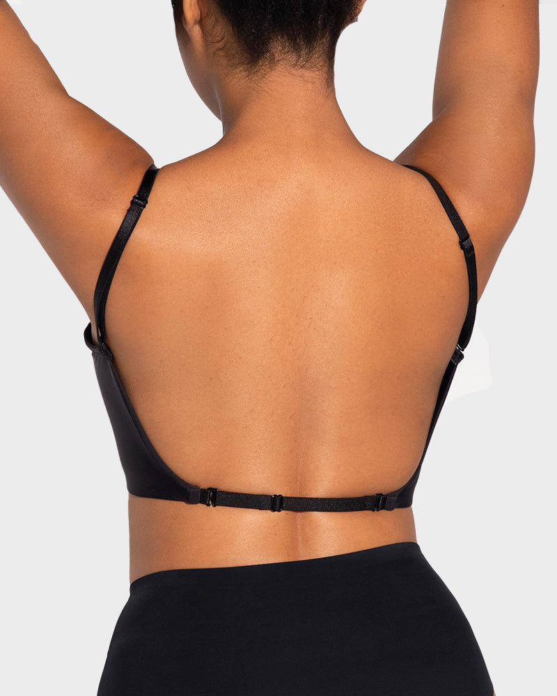 Seamless Deep V Backless Bra