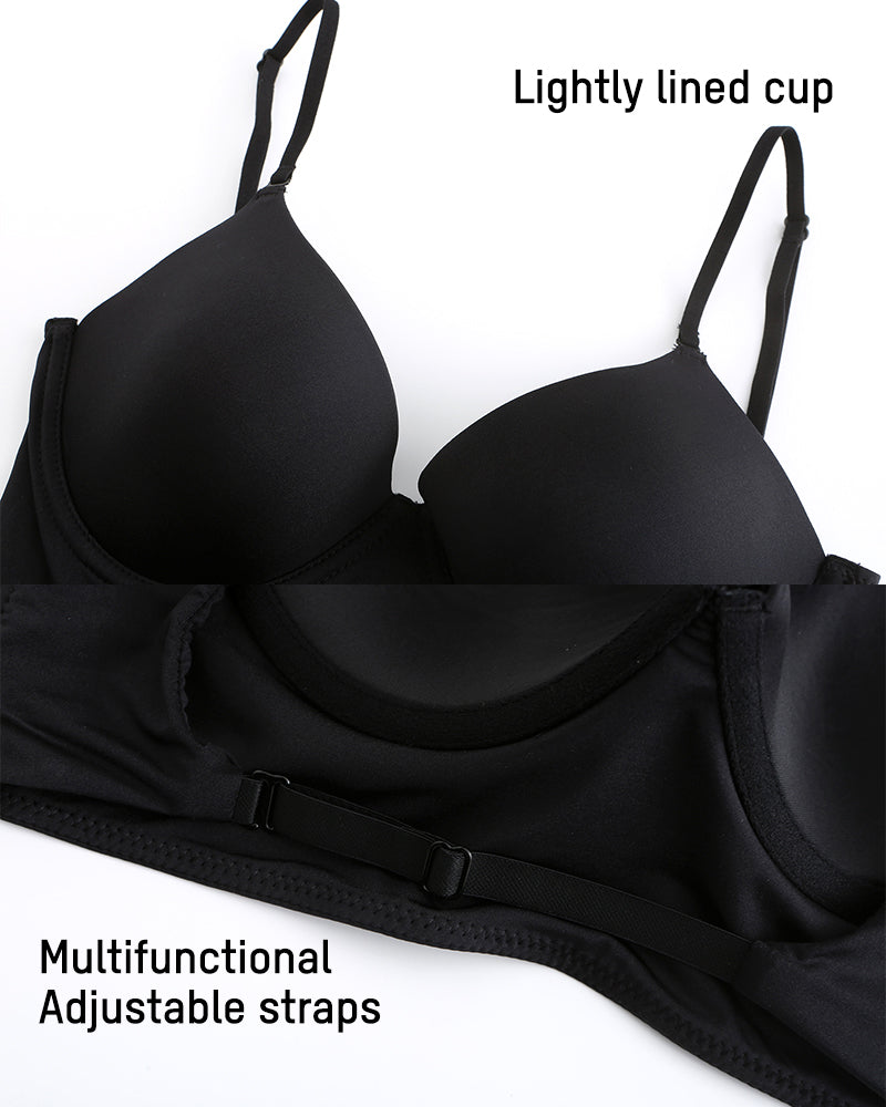 Seamless Deep V Backless Bra