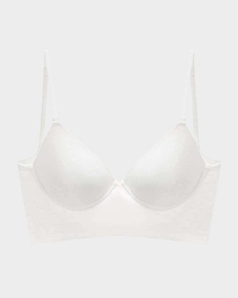 Seamless Deep V Backless Bra